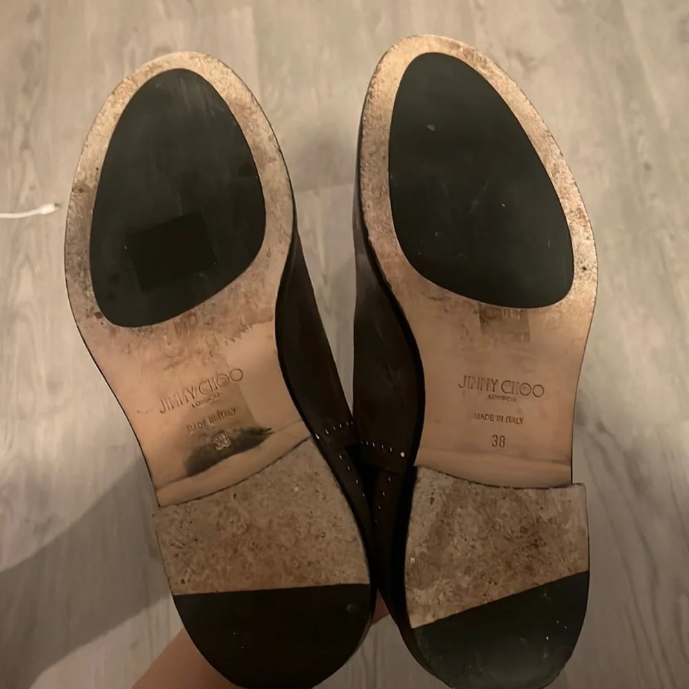 Authentic JIMMY CHOO MERRIL FLAT' SLIP-ON ANKLE BOOTS